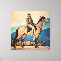 Kit Carson With Mountain Men by Maynard Dixon