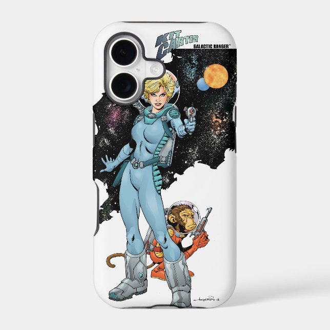 Kit Carter Galactic Ranger iPhone Case (Back)