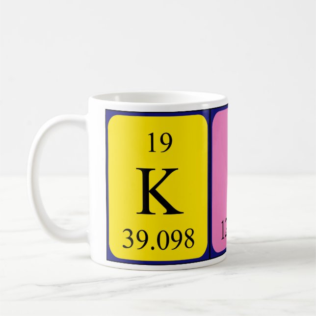 Kit periodic table name mug (Left)