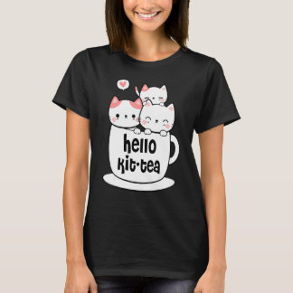 Kit Tea Cat Cute And Cat T-Shirt