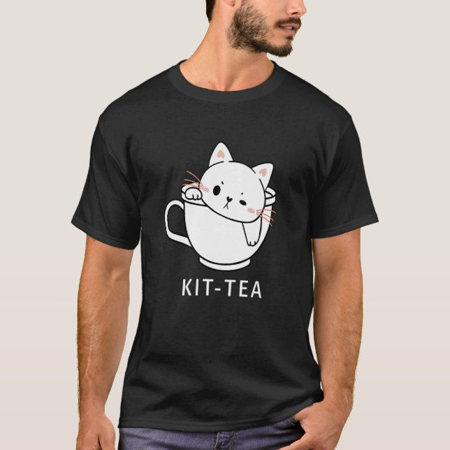 Kit Tea Cat Cute And  Cat Tea 2 T-Shirt (Front)