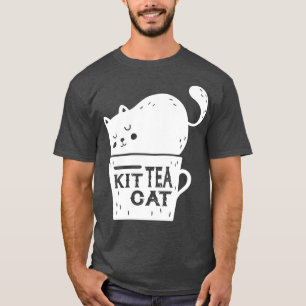 Kit Tea Funny Cat Lover Cute Kitty Cat   T-Shirt