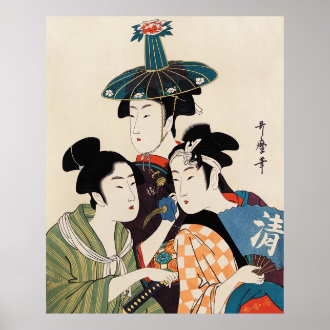 Kitagawa Utamaro 1 Poster (Front)