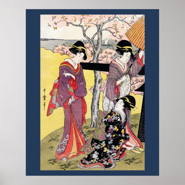 Kitagawa Utamaro 4  Poster (Front)