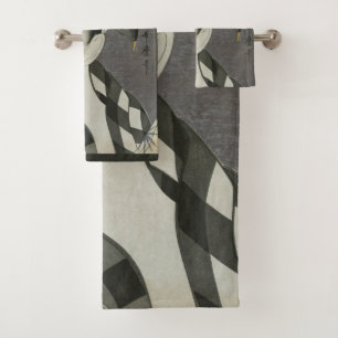 Kitagawa Utamaro’s Japanese art towel set