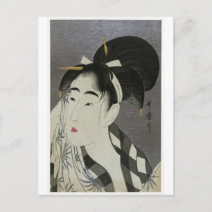 Kitagawa Utamoro's "Woman Wiping Sweat" Postcard