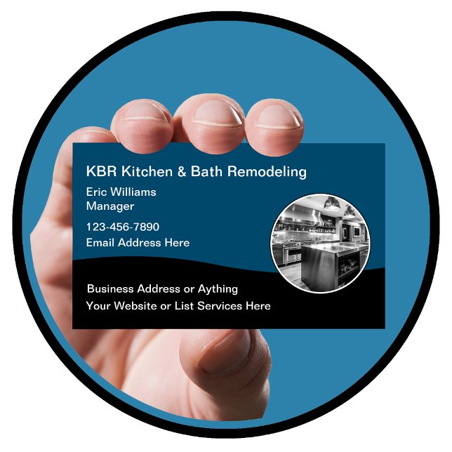 Kitchen And Bath Construction Remodeling Business Card (Creator Uploaded)