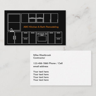 Kitchen And Bath Remodeling Service Business Card