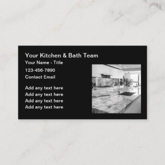 Kitchen And Bath Remodeling Services Business Card