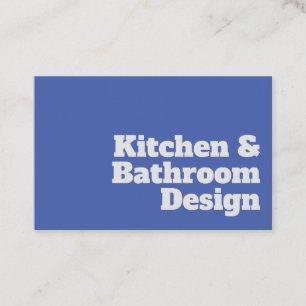 Kitchen and Bathroom Designer Business Card