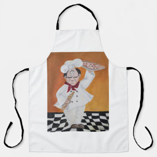 kitchen apron fat chef design man or woman