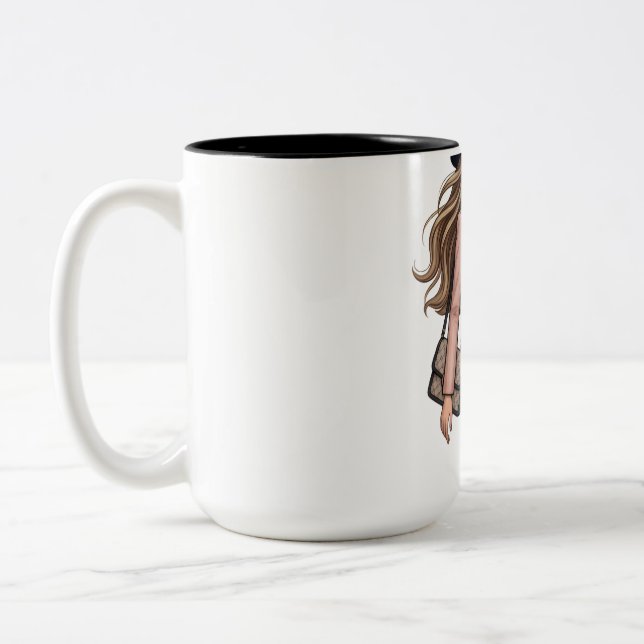 kitchen apron POD designing Two-Tone Coffee Mug (Left)
