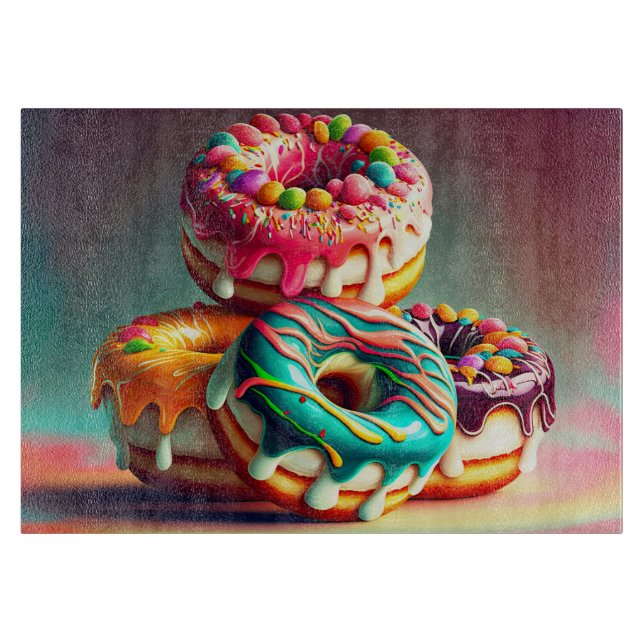 Kitchen Baking Doughnuts Cutting Board (Front)