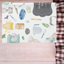 Kitchen Baking Supplies Monogram Customisable