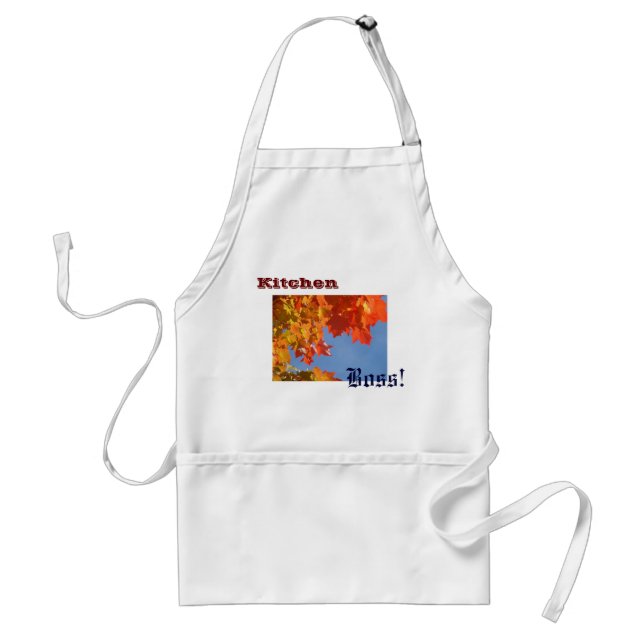 Kitchen  Boss! aprons Autumn Leaves Baking Cooking (Front)