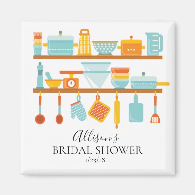 Kitchen  Bridal Shower Favour  Magnet (Front)