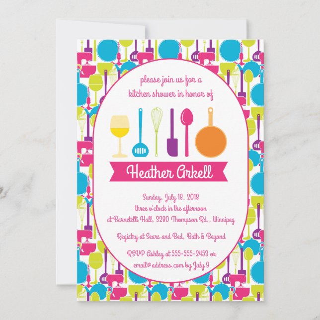 Kitchen Bridal Shower Invitation (Front)