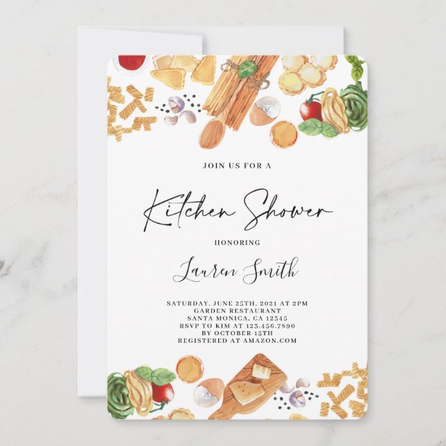 Kitchen Bridal Shower Invitation (Front)