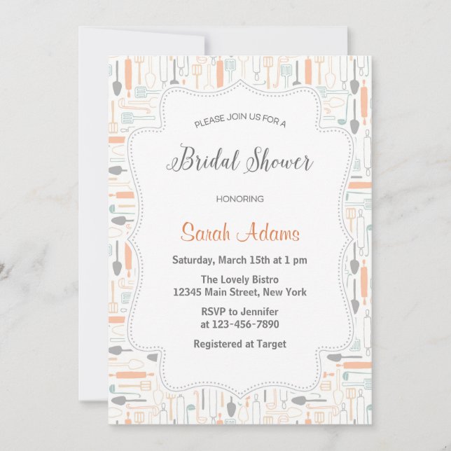 Kitchen Bridal Shower Invitation (Front)