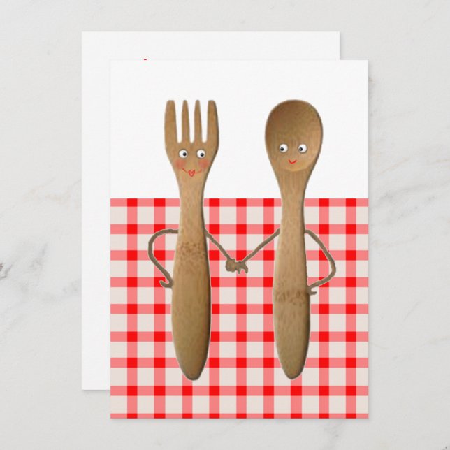 Kitchen Bridal Shower Invitations (Front/Back)