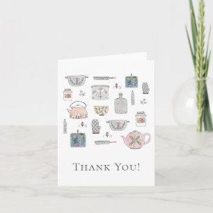 Kitchen Bridal Shower Thank You Card