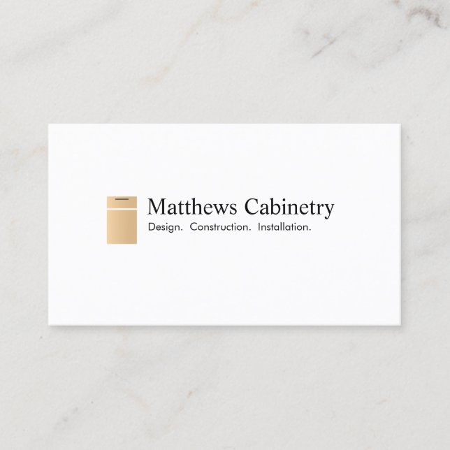 Kitchen Cabinet and Renovation Designer Business Card (Front)