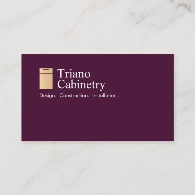 Kitchen Cabinetry Design Business Card (Front)