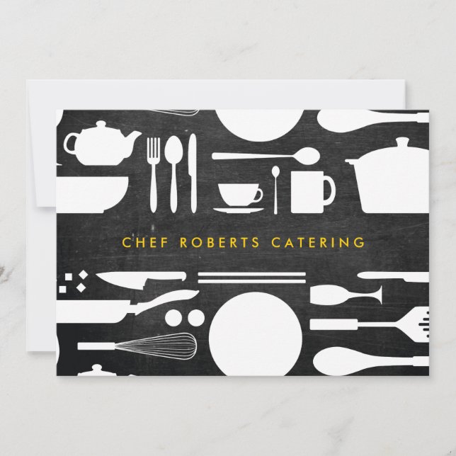 Kitchen Collage on Black Wood Card (Front)