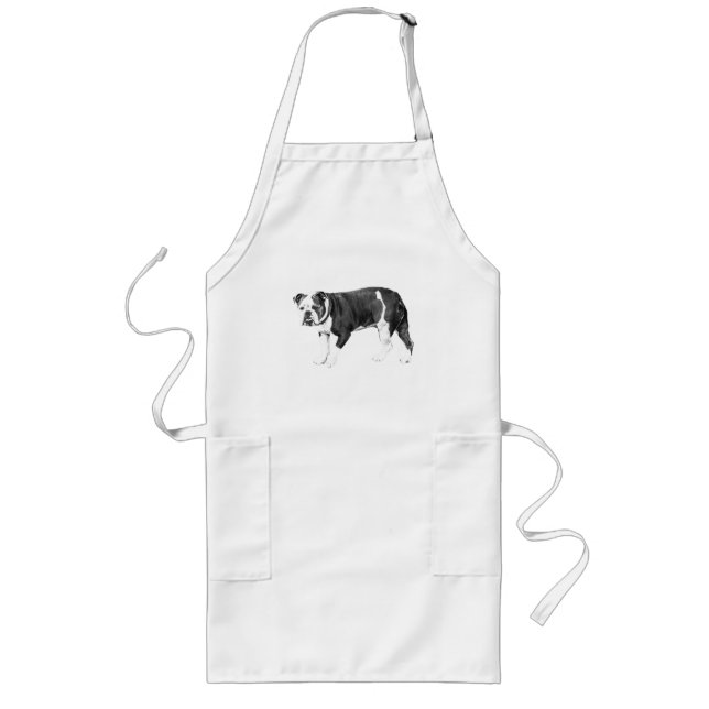 Kitchen Companion, Bulldog Dignity Long Apron (Front)