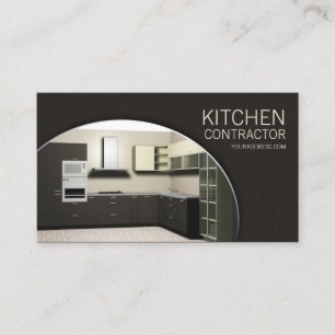 Kitchen Contractor Cabinetry Carperntry Brown Card