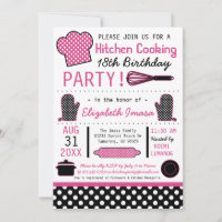 Kitchen Cooking Birthday Party