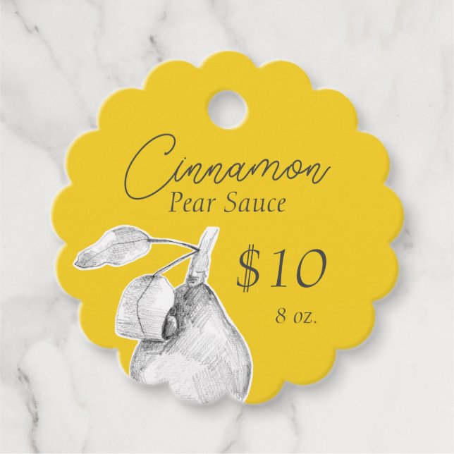 Kitchen Cooking Canning Jar Condiment Price Tag  (Front)