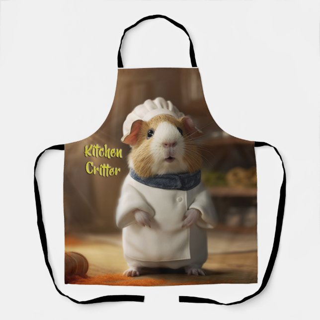 Kitchen Critter II Guinea Pig Apron (Front)