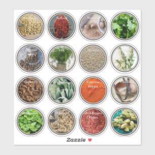 Kitchen Culinary Herbs Spices Jar Labels Part2