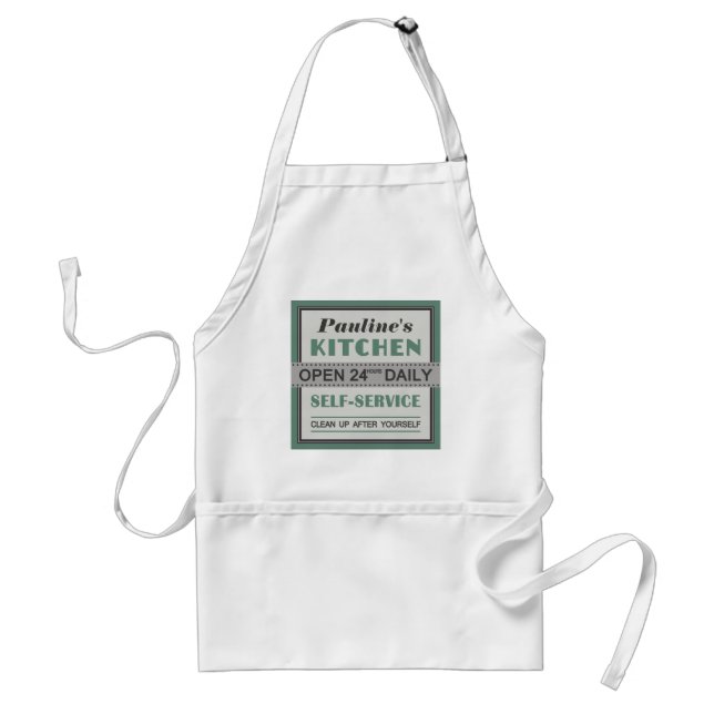 Kitchen – custom name – apron (Front)