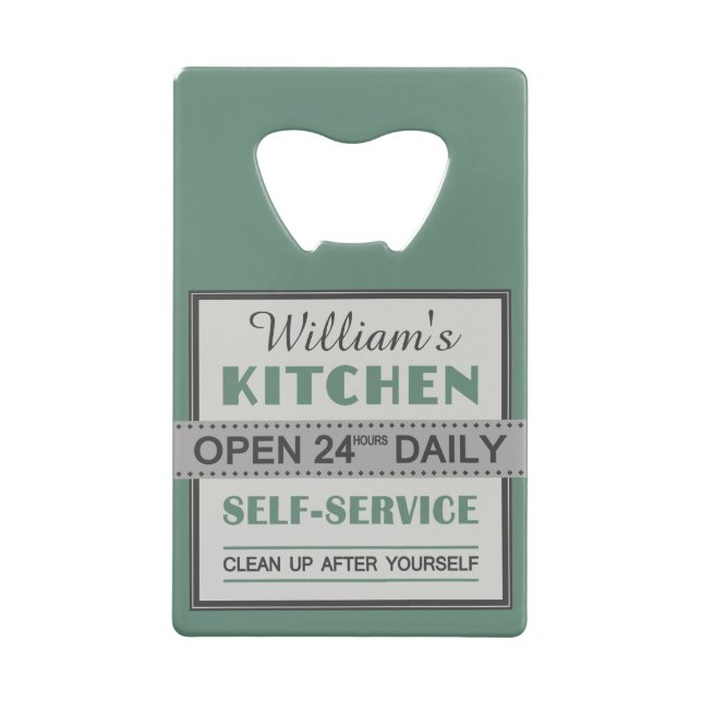 Kitchen – custom name – bottle opener (Back)