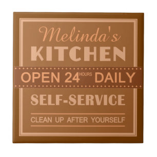 Kitchen – custom name – ceramic tiles