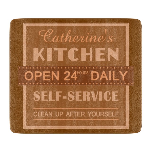 Kitchen – custom name – cutting boards (Front)