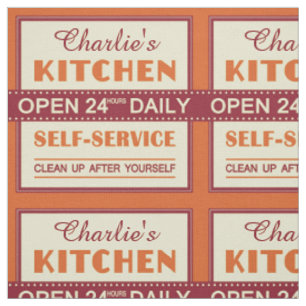 Kitchen – custom name – fabric