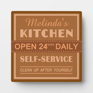 Kitchen – custom name – plaque