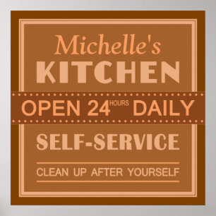 Kitchen – custom name – poster