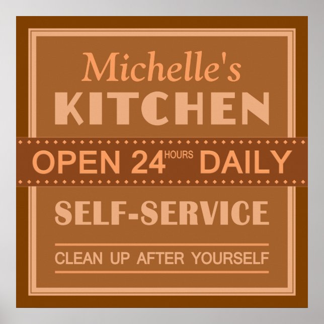 Kitchen – custom name – poster (Front)