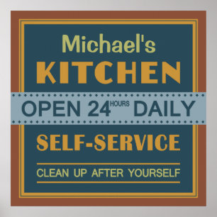 Kitchen – custom name – poster