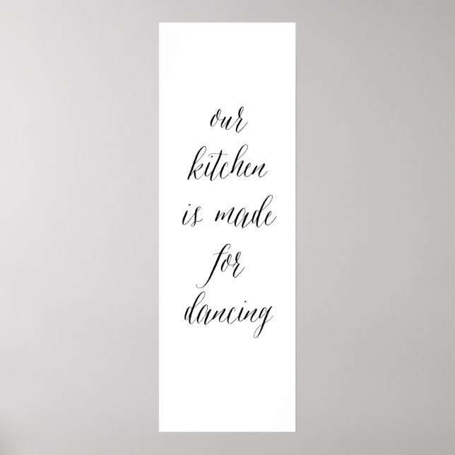 Kitchen Dancing sign 1 (Front)