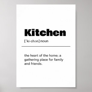 Kitchen Definition Wall Art Print
