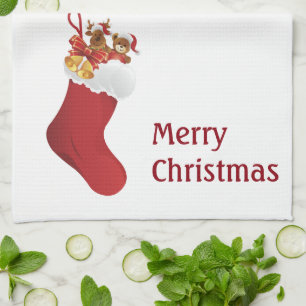 Kitchen Dish Towel, Christmas Design, Home Goods Tea Towel