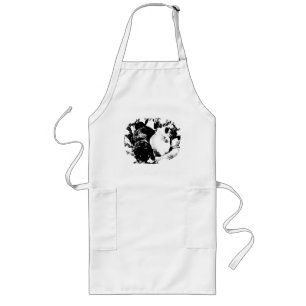 Kitchen Ease with Two Pugs Long Apron