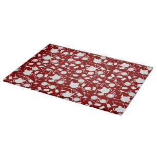 Kitchen Elements Pattern Cutting Board