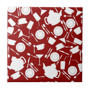 Kitchen Elements Pattern Tile