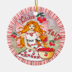 Kitchen Fairy  Ceramic Tree Decoration